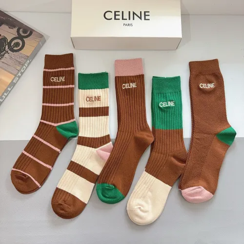 Replica Celine Socks #1391166 $29.00 USD for Wholesale