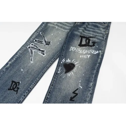 Replica Dolce & Gabbana D&G Jeans For Unisex #1391464 $80.00 USD for Wholesale