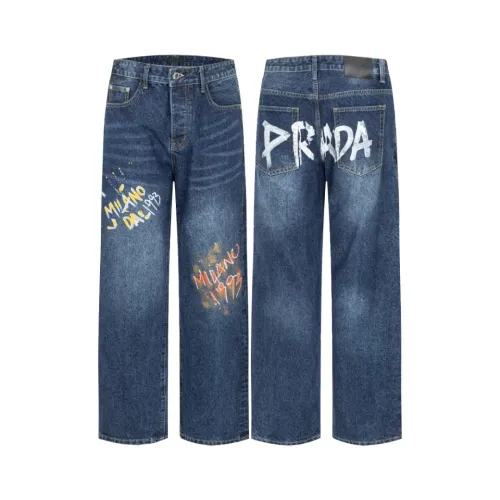 Wholesale Prada Jeans For Unisex #1391468 $80.00 USD, Wholesale Quality Replica Prada Jeans