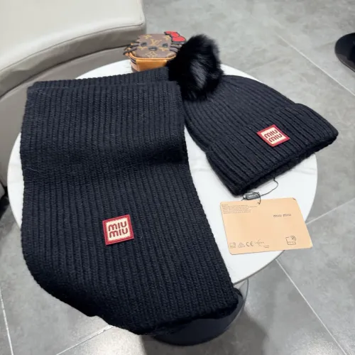 Wholesale MIU MIU Hat and Scarf Set #1391479 $64.00 USD, Wholesale Quality Replica MIU MIU Hat and Scarf and Glove Set
