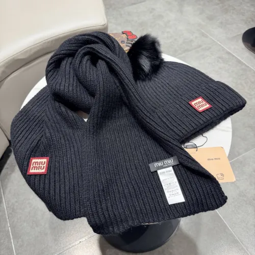 Replica MIU MIU Hat and Scarf Set #1391479 $64.00 USD for Wholesale