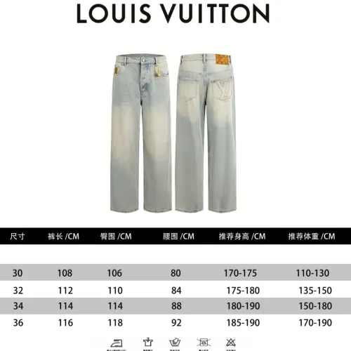 Replica Louis Vuitton LV Jeans For Unisex #1391548 $92.00 USD for Wholesale