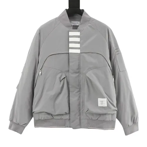 Wholesale Thom Browne Jackets Long Sleeved For Unisex #1391592 $112.00 USD, Wholesale Quality Replica Thom Browne Jackets