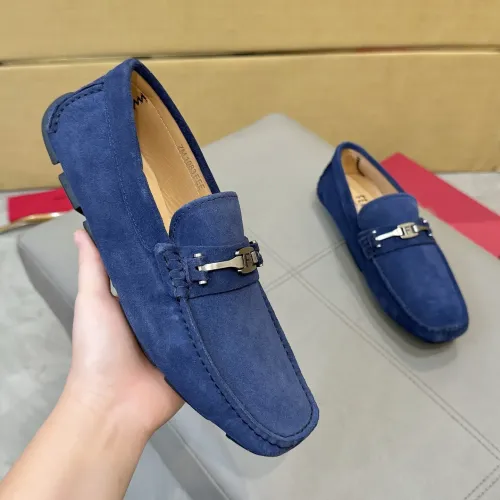 Replica Salvatore Ferragamo Leather Shoes For Men #1391716 $96.00 USD for Wholesale