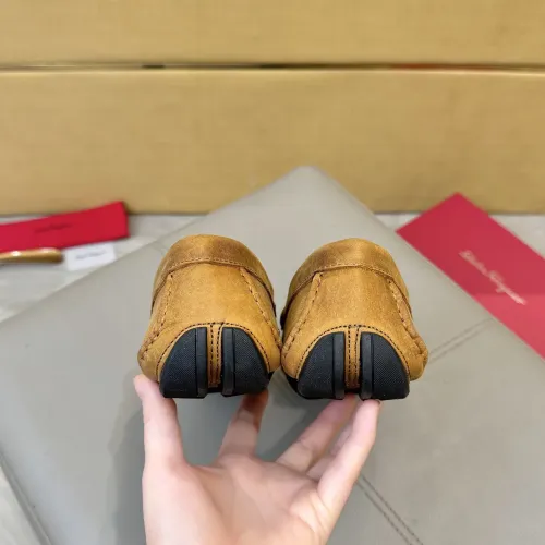 Replica Salvatore Ferragamo Leather Shoes For Men #1391720 $96.00 USD for Wholesale