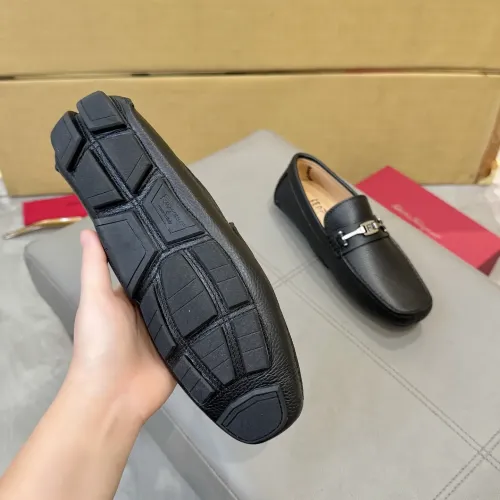 Replica Salvatore Ferragamo Leather Shoes For Men #1391733 $96.00 USD for Wholesale