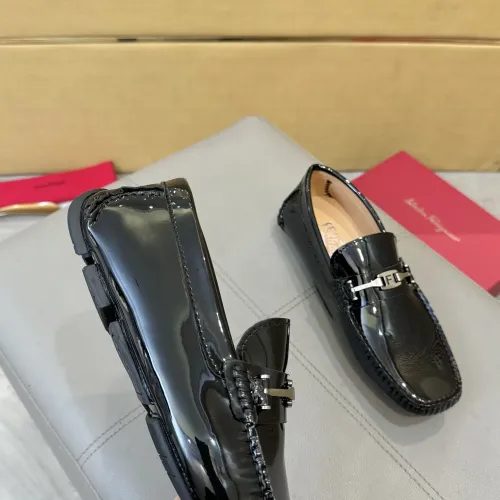 Replica Salvatore Ferragamo Leather Shoes For Men #1391734 $96.00 USD for Wholesale