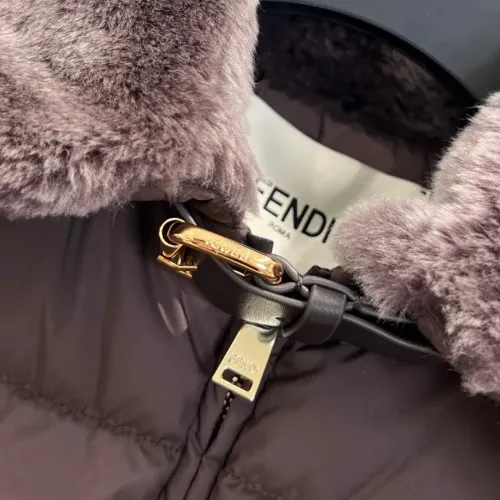 Replica Fendi Down Feather Coat Long Sleeved For Women #1391741 $290.91 USD for Wholesale