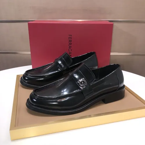 Wholesale Salvatore Ferragamo Leather Shoes For Men #1391772 $100.00 USD, Wholesale Quality Replica Salvatore Ferragamo Leather Shoes