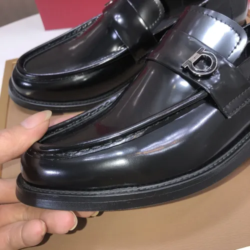 Replica Salvatore Ferragamo Leather Shoes For Men #1391772 $100.00 USD for Wholesale