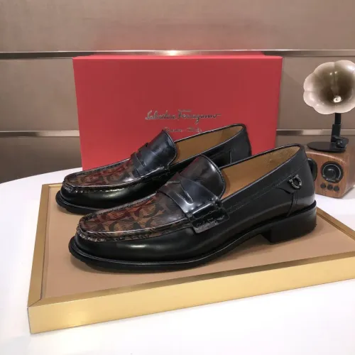 Wholesale Salvatore Ferragamo Leather Shoes For Men #1391783 $105.00 USD, Wholesale Quality Replica Salvatore Ferragamo Leather Shoes