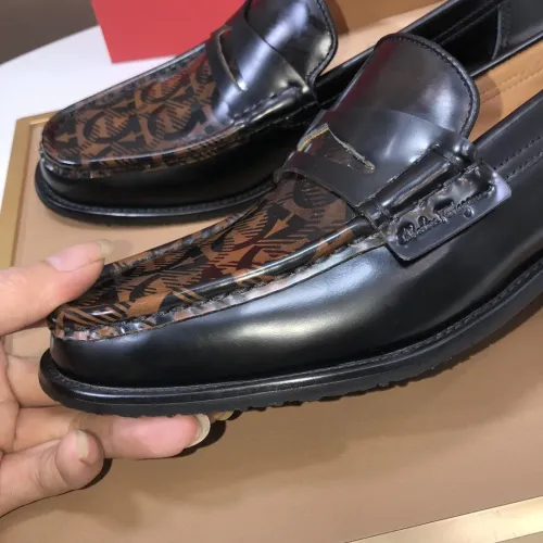 Replica Salvatore Ferragamo Leather Shoes For Men #1391783 $105.00 USD for Wholesale