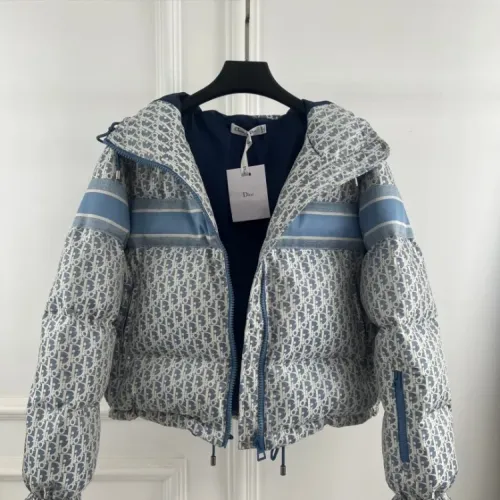 Replica Christian Dior Down Feather Coat Long Sleeved For Women #1391787 $145.00 USD for Wholesale