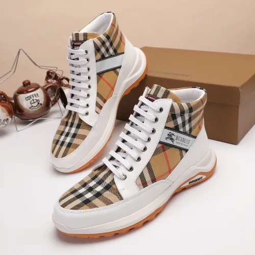 Wholesale Burberry High Tops Shoes For Men #1391791 $80.00 USD, Wholesale Quality Replica Burberry High Tops Shoes