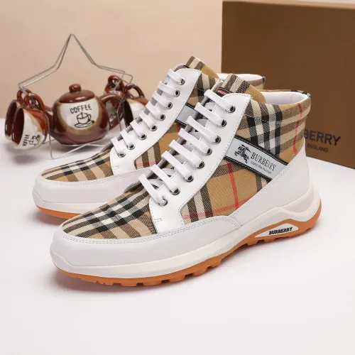 Replica Burberry High Tops Shoes For Men #1391791 $80.00 USD for Wholesale