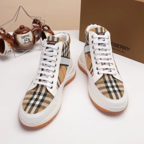 Replica Burberry High Tops Shoes For Men #1391791 $80.00 USD for Wholesale