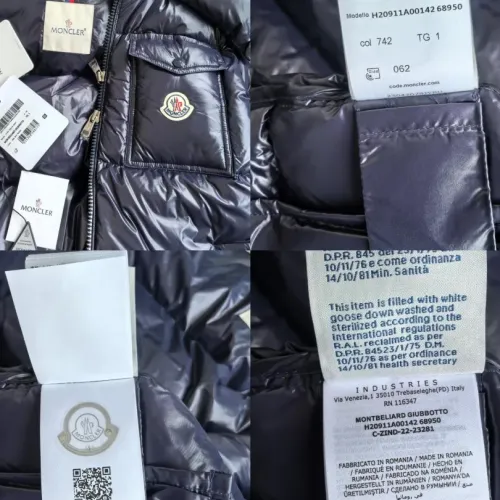 Replica Moncler Down Feather Coat Long Sleeved For Men #1391792 $230.00 USD for Wholesale