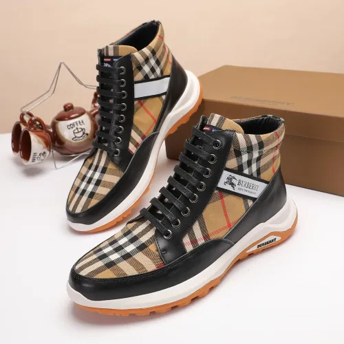 Wholesale Burberry High Tops Shoes For Men #1391794 $80.00 USD, Wholesale Quality Replica Burberry High Tops Shoes