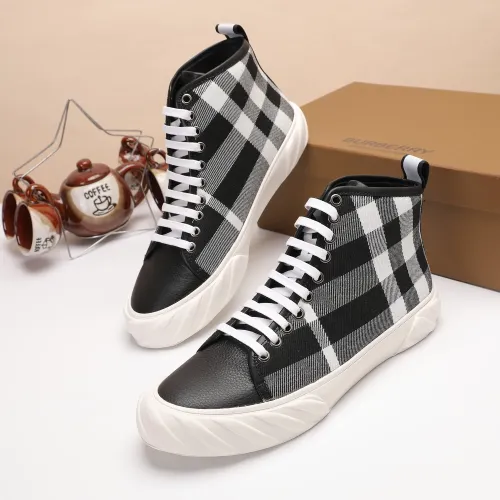 Wholesale Burberry High Tops Shoes For Men #1391796 $76.00 USD, Wholesale Quality Replica Burberry High Tops Shoes