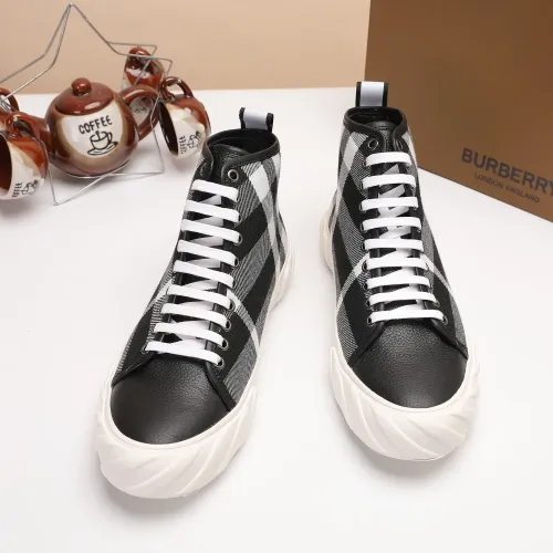Replica Burberry High Tops Shoes For Men #1391796 $76.00 USD for Wholesale