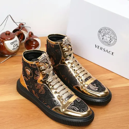 Replica Versace High Tops Shoes For Men #1391804 $76.00 USD for Wholesale