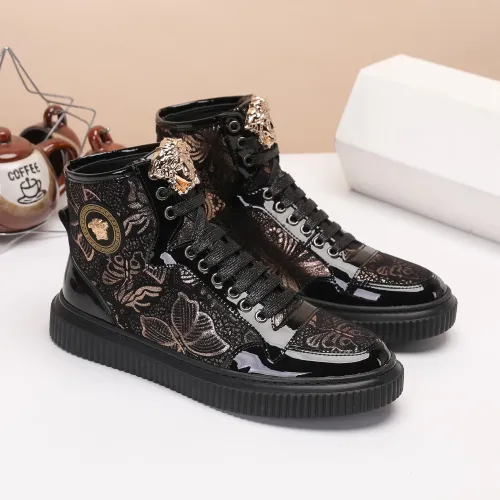 Replica Versace High Tops Shoes For Men #1391805 $76.00 USD for Wholesale