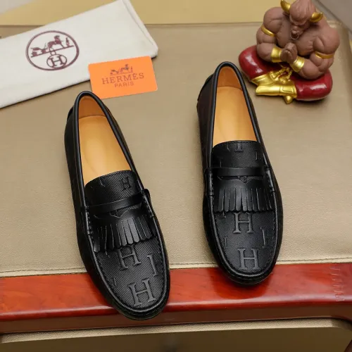 Wholesale Hermes Leather Shoes For Men #1391862 $72.00 USD, Wholesale Quality Replica Hermes Leather Shoes
