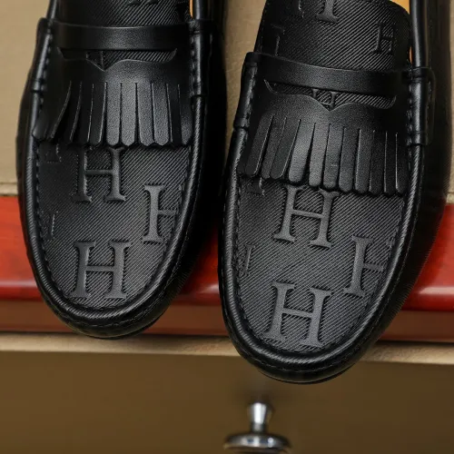 Replica Hermes Leather Shoes For Men #1391862 $72.00 USD for Wholesale