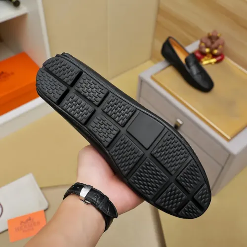 Replica Hermes Leather Shoes For Men #1391862 $72.00 USD for Wholesale