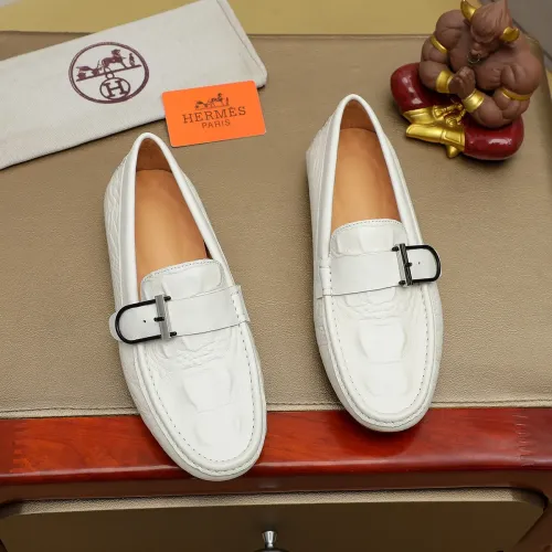 Wholesale Hermes Leather Shoes For Men #1391863 $72.00 USD, Wholesale Quality Replica Hermes Leather Shoes