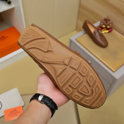 Replica Hermes Leather Shoes For Men #1391864 $72.00 USD for Wholesale