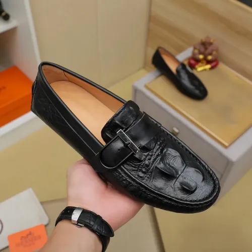Replica Hermes Leather Shoes For Men #1391865 $72.00 USD for Wholesale