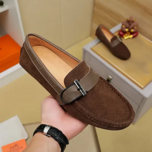 Replica Hermes Leather Shoes For Men #1391866 $72.00 USD for Wholesale