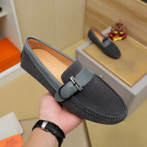 Replica Hermes Leather Shoes For Men #1391867 $72.00 USD for Wholesale