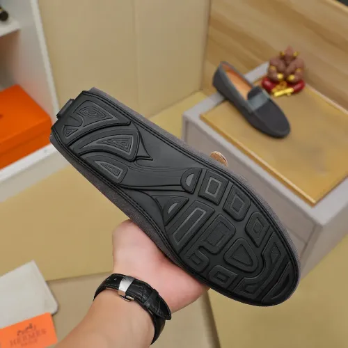 Replica Hermes Leather Shoes For Men #1391867 $72.00 USD for Wholesale