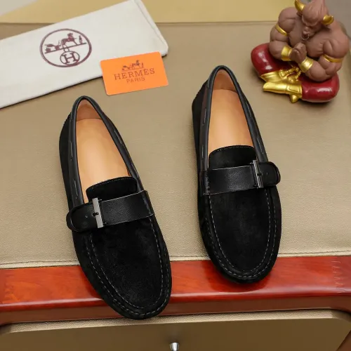 Wholesale Hermes Leather Shoes For Men #1391868 $72.00 USD, Wholesale Quality Replica Hermes Leather Shoes