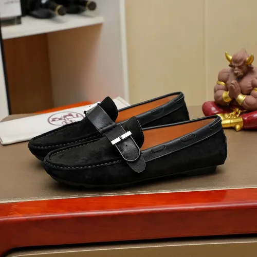 Replica Hermes Leather Shoes For Men #1391868 $72.00 USD for Wholesale