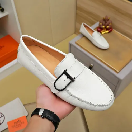 Replica Hermes Leather Shoes For Men #1391869 $72.00 USD for Wholesale