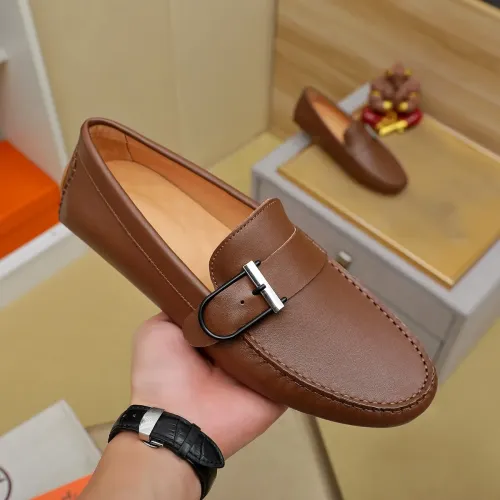 Replica Hermes Leather Shoes For Men #1391870 $72.00 USD for Wholesale