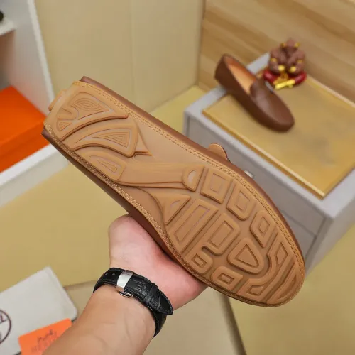 Replica Hermes Leather Shoes For Men #1391870 $72.00 USD for Wholesale