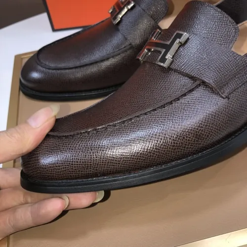 Replica Hermes Leather Shoes For Men #1391925 $98.00 USD for Wholesale