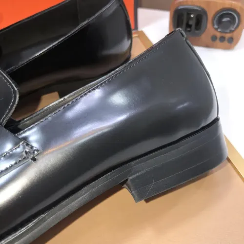 Replica Hermes Leather Shoes For Men #1391937 $98.00 USD for Wholesale