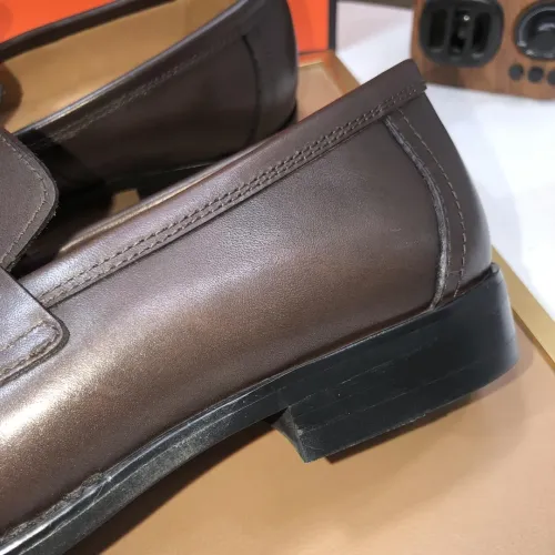 Replica Hermes Leather Shoes For Men #1391938 $98.00 USD for Wholesale
