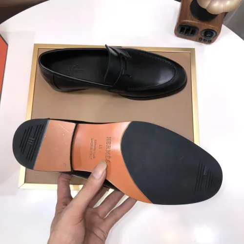 Replica Hermes Leather Shoes For Men #1391939 $98.00 USD for Wholesale