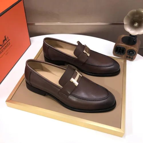 Wholesale Hermes Leather Shoes For Men #1391949 $98.00 USD, Wholesale Quality Replica Hermes Leather Shoes
