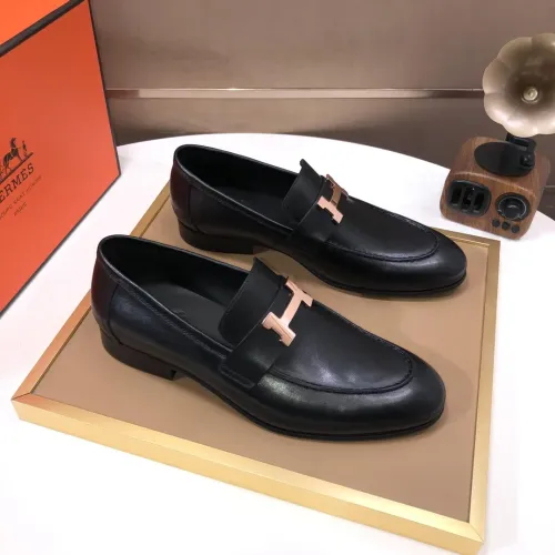 Wholesale Hermes Leather Shoes For Men #1391950 $98.00 USD, Wholesale Quality Replica Hermes Leather Shoes