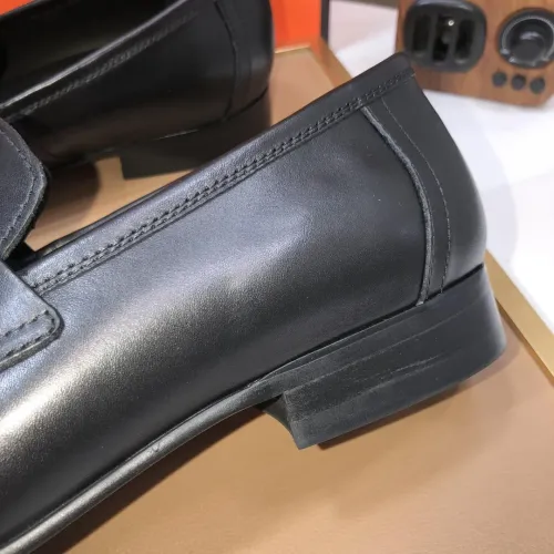 Replica Hermes Leather Shoes For Men #1391950 $98.00 USD for Wholesale