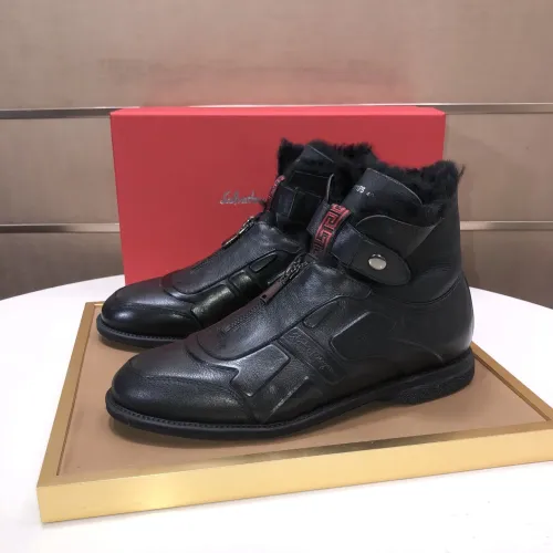 Wholesale Salvatore Ferragamo Boots For Men #1391960 $112.00 USD, Wholesale Quality Replica Salvatore Ferragamo Boots