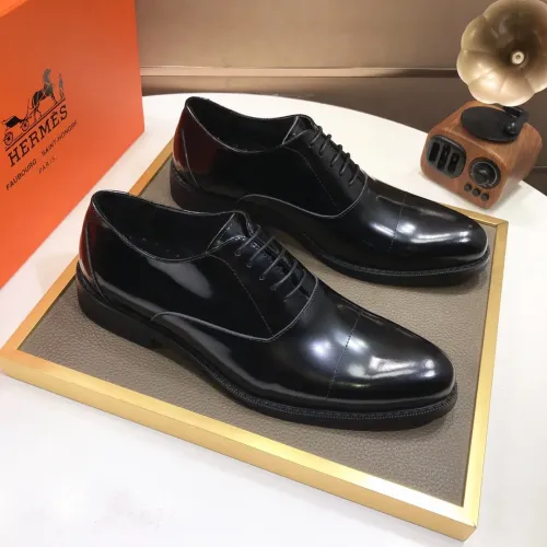 Replica Hermes Leather Shoes For Men #1391964 $88.00 USD for Wholesale
