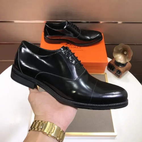 Replica Hermes Leather Shoes For Men #1391964 $88.00 USD for Wholesale